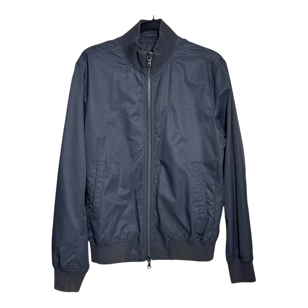 John Varvatos USA Bomber Jacket‎ Charcoal Gray Full Zip Men's Size S